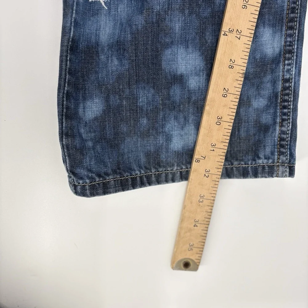 Levi's 514 Men's Jeans 36x32 Bleached Denim Slim‎ Straight Fit Distressed